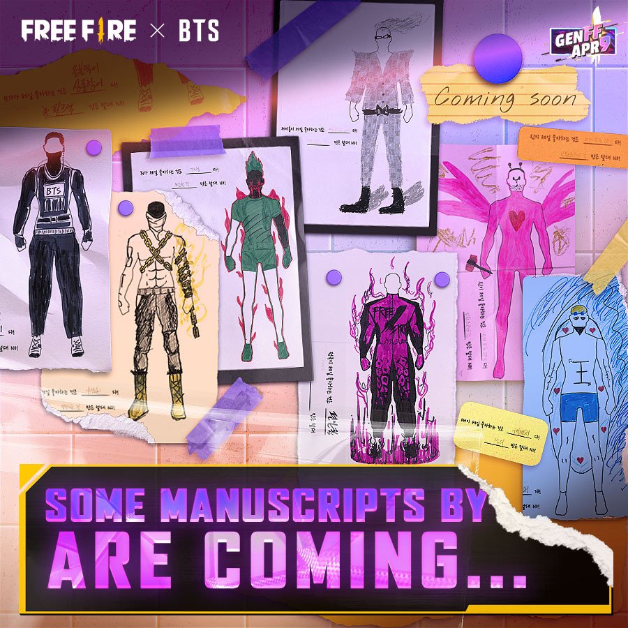 أحدث تعاون عالمي لـ BTS مع لعبة الجوال الشهيرة ، ' Free Fire '!