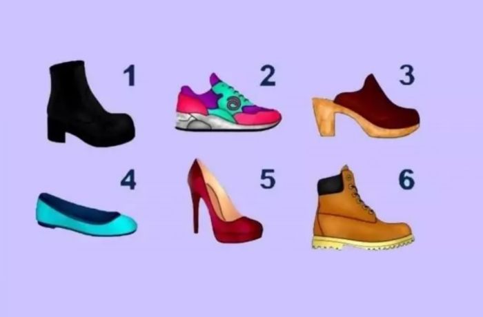لتكشف عن رحلة حياتك في اختبار الشخصية هذا ، يمكنك القيام بذلك عن طريق اختيار الحذاء في الصورة التالية .