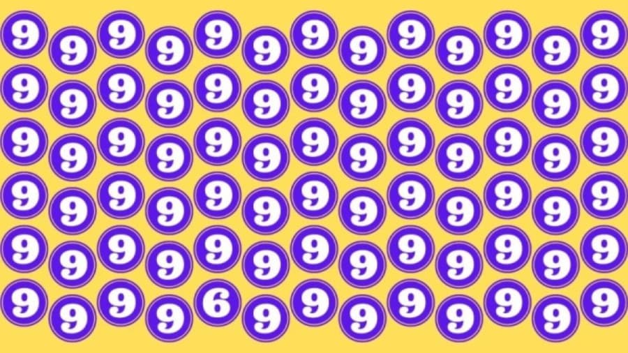 optical illusion if you are good at numbers spot the hidden number 6