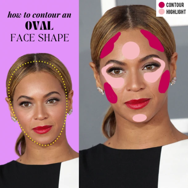 how contour oval face shape