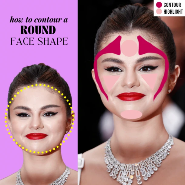 how contour round face shape